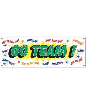 Go Team! Sign Banner