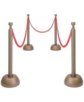 Red Rope Stanchion Set