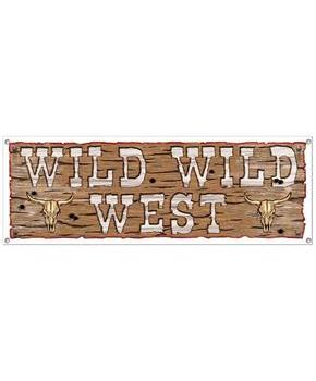 Wild Wild West Sign Banner