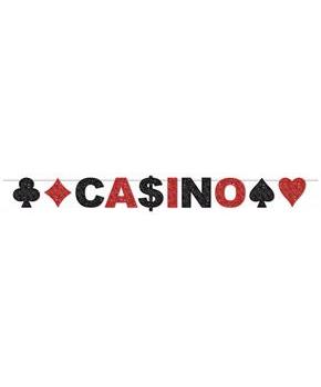 Glittered Casino Streamer