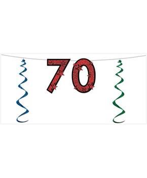 "70" Glittered Streamer