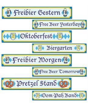 Oktoberfest Sign Cutouts