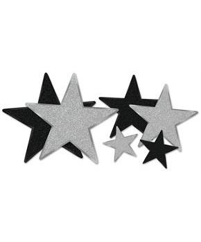 Glittered Foil Star Cutouts