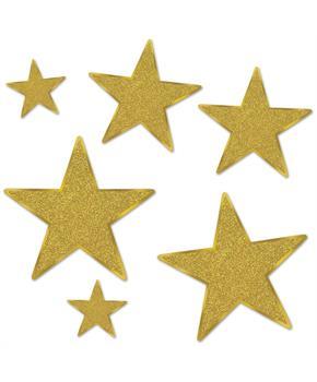 Glittered Foil Star Cutouts