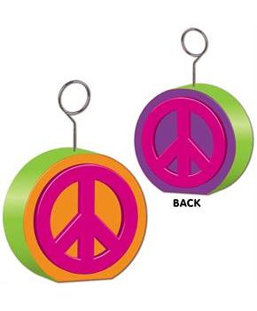 Peace Sign Photo/Balloon Holder