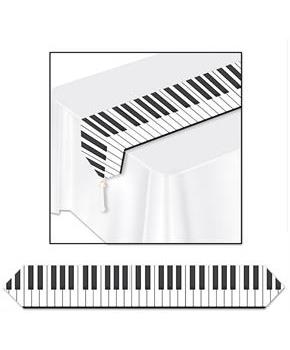 Printed Piano Keyboard Table Runner