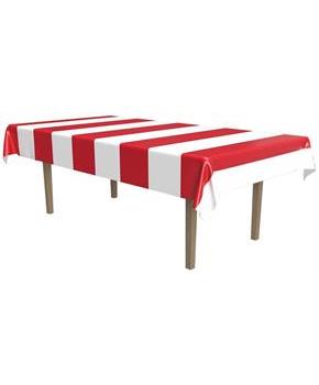 Red & White Stripes Tablecover