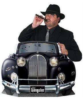 Gangster Car Photo Prop