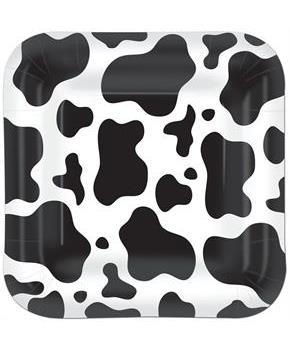 Cow Print Plates