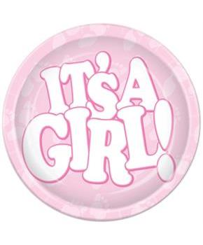 It's A Girl! Plates