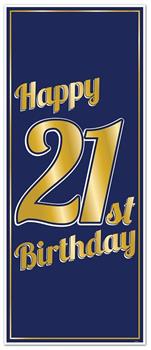 "21st" Birthday Door Cover