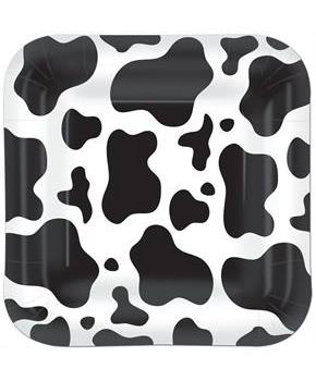 Cow Print Plates