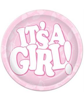 It's A Girl! Plates