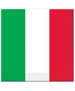 Red, White & Green Luncheon Napkins