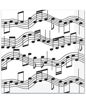 Musical Notes Luncheon Napkins