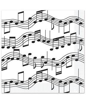 Musical Notes Beverage Napkins