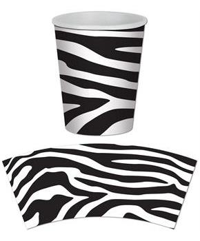 Zebra Print Beverage Cups