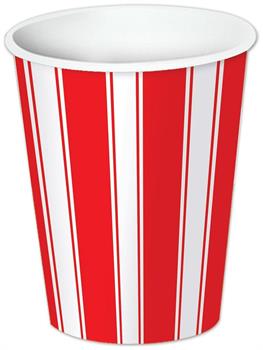 Red & White Stripes Beverage Cups