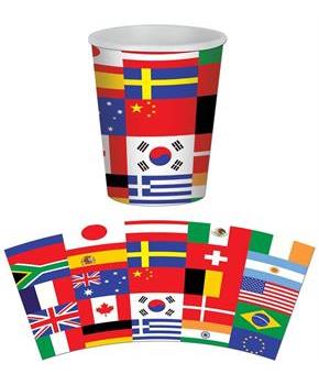 International Flag Beverage Cups