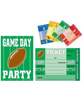 Game Day Football Invitations