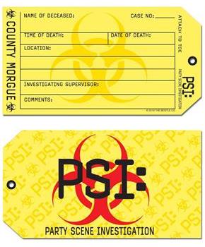 PSI Toe Tag Invitations