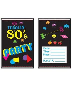 80's Invitations