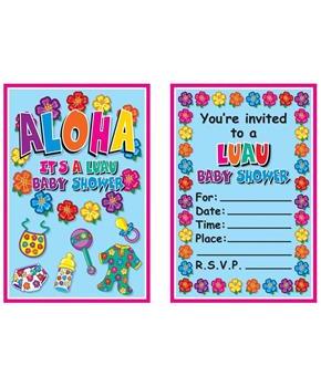 Hula Baby Invitations