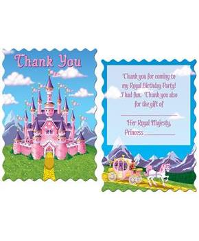 Princess Party Thank You Notes