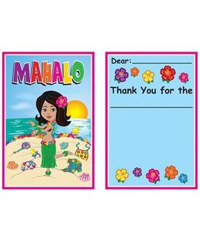Hula Baby Thank You Notes