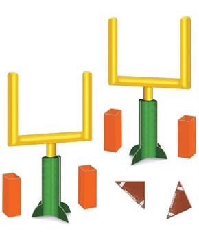 3-D Football Goal Post Centerpieces