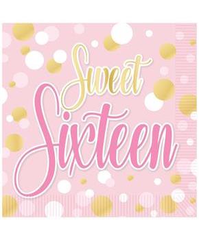 Sweet 16 Luncheon Napkins
