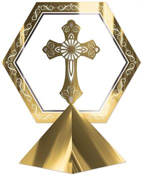 3-D Foil Religious Centerpiece
