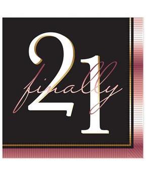 Finally 21 Beverage Napkins