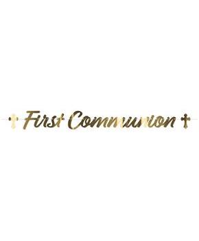 Foil First Communion Streamer