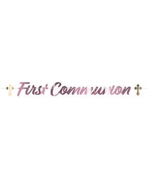Foil First Communion Streamer