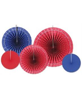 Bandana Accordion Paper Fans