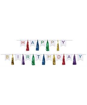 Happy Birthday Tassel Streamer