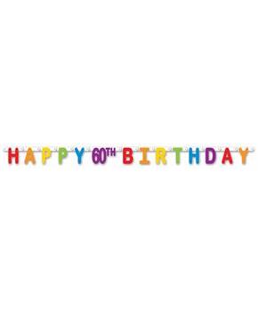 Happy "60th" Birthday Streamer
