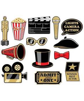 Awards Night Glittered Photo Fun Signs