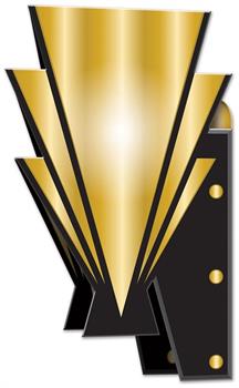 3-D Great 20's Wall Sconces