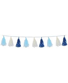 Metallic & Tissue Tassel Garland
