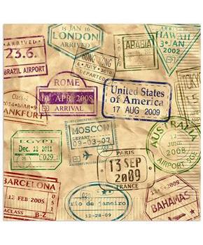 Around The World Luncheon Napkins