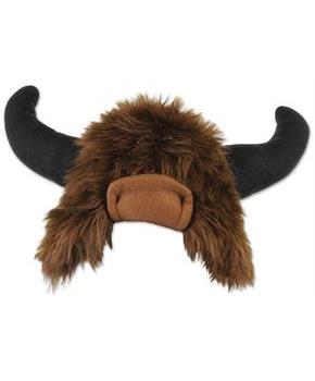 Plush Buffalo Hat