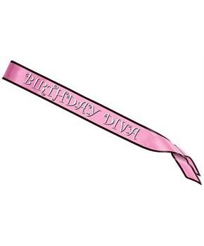 Birthday Diva Satin Sash