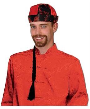 Mandarin Hat w/Braid