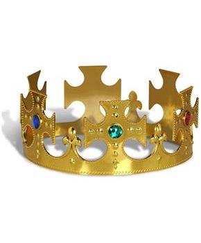 Plastic Jeweled King's Crown