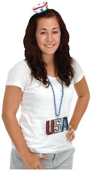 Patriotic Sailor Hat Hair Clip