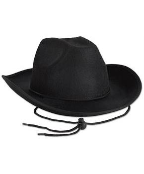 Black Felt Cowboy Hat