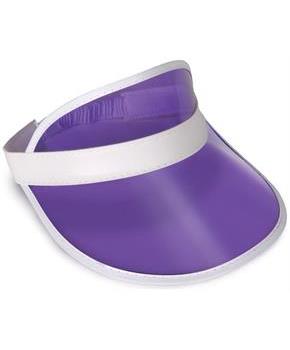 Clear Purple Plastic Dealer's Visor