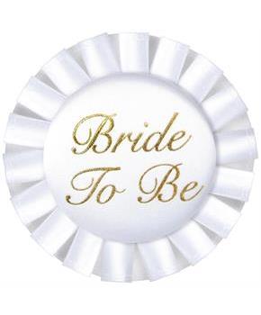 Bride To Be Satin Button